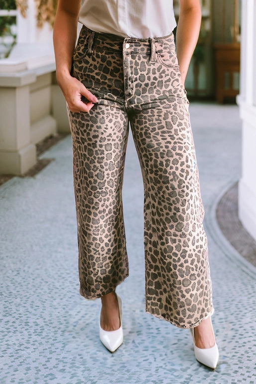 Leopard Print Jeans